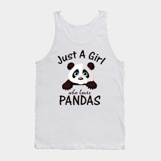 Just A Girl Who Loves Cute Animal Bear Tank Top